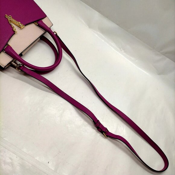 VERSACE Hand Bag Purple Leather mon-564-090825 - Picture 7 of 16